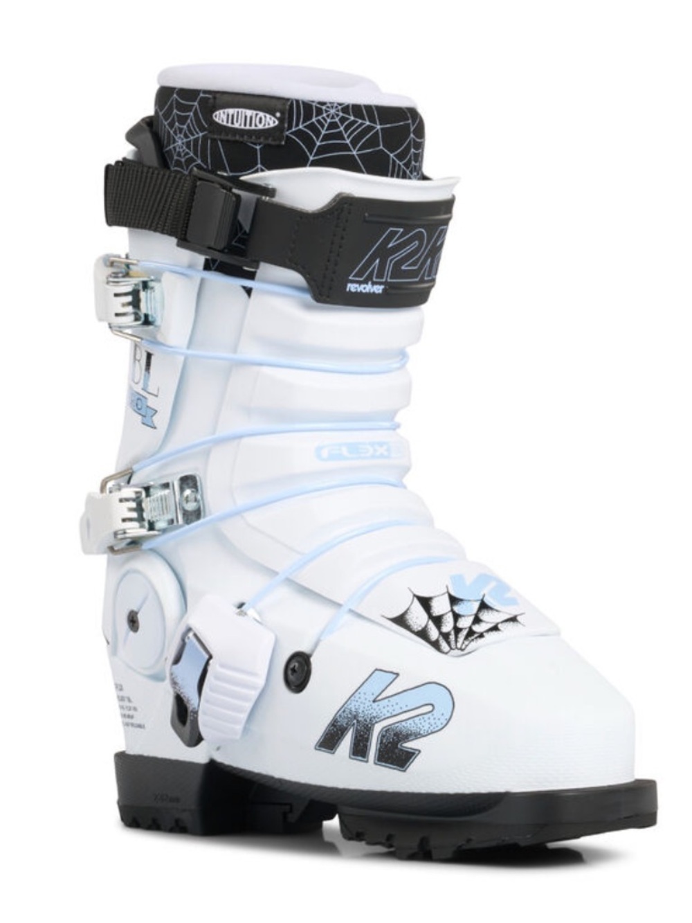 K2 White Revolver TBL Pro Ski Boots